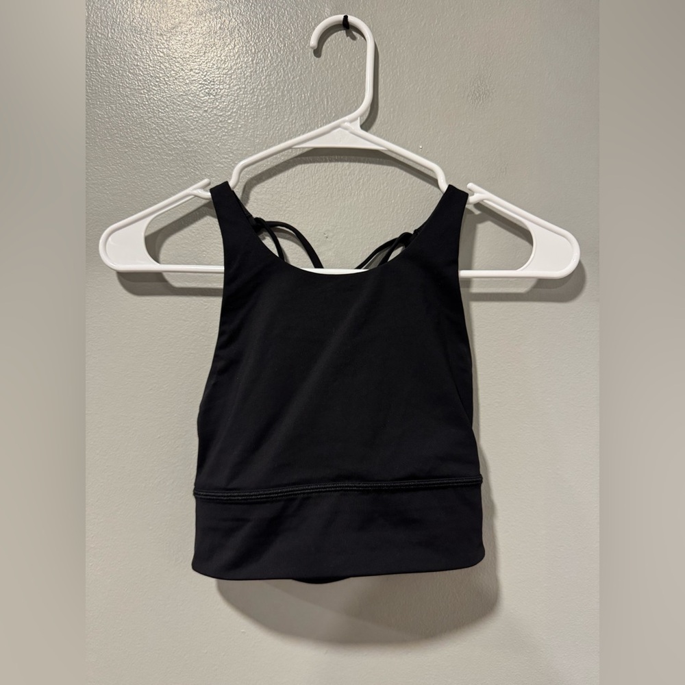 Lululemon Free To Be Bra Wild High Neck *Light Support, A/B Cup in Black Size 4